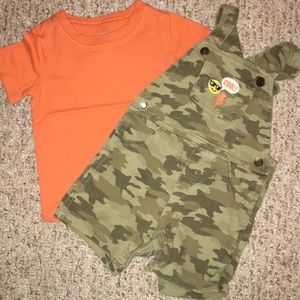 Carters short overall set 18m